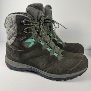 Salomon Ellipse Hiking Boots Wm Sz 9.5 Winter GTX Insulated Trail Contagrip